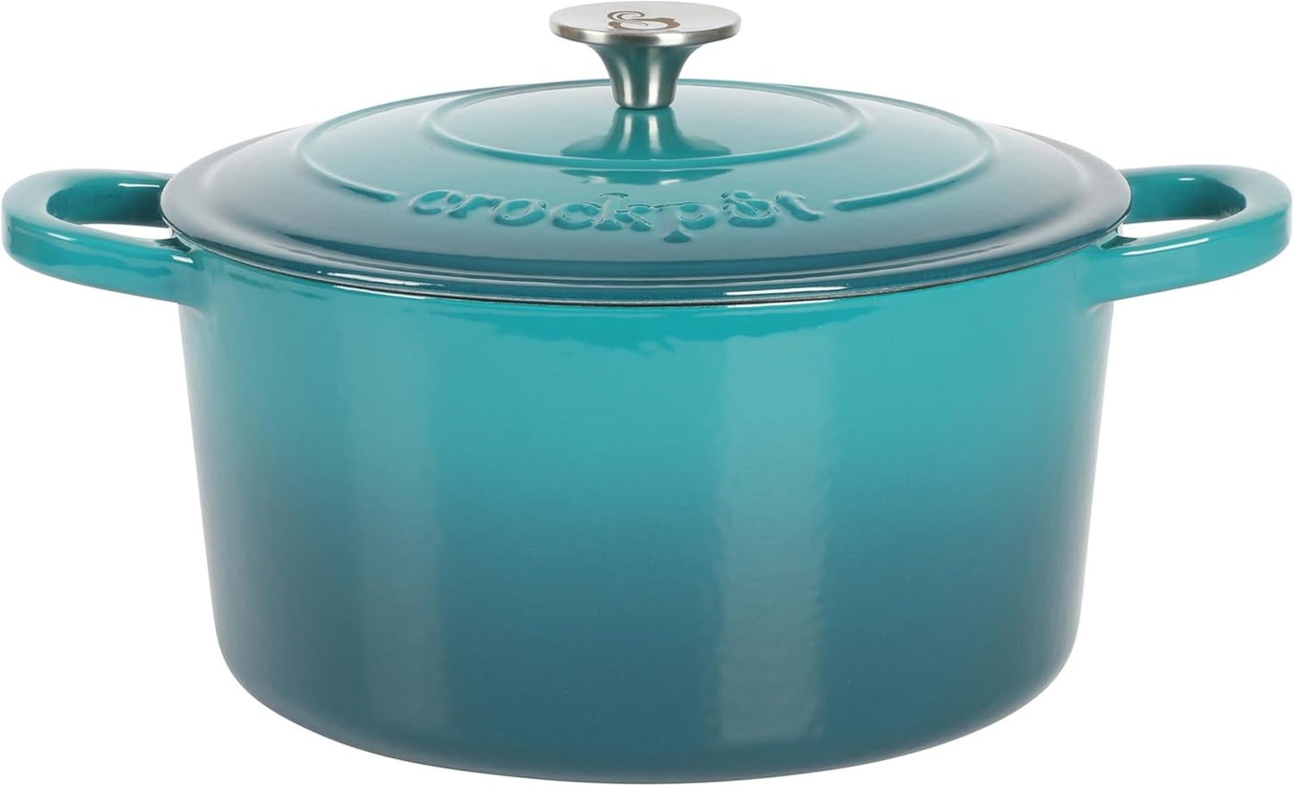 3 Quart Enameled Cast Iron Dutch Oven – Aqua - Curated Catalog E0