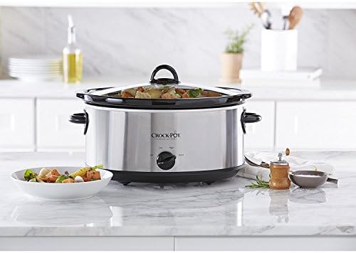 7 Quart Oval Manual Slow Cooker – Stainless Steel - Curated Catalog S3