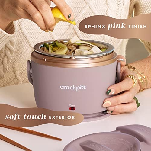 Electric Lunch Box Food Warmer 20oz – Blush Pink - Curated Catalog O6