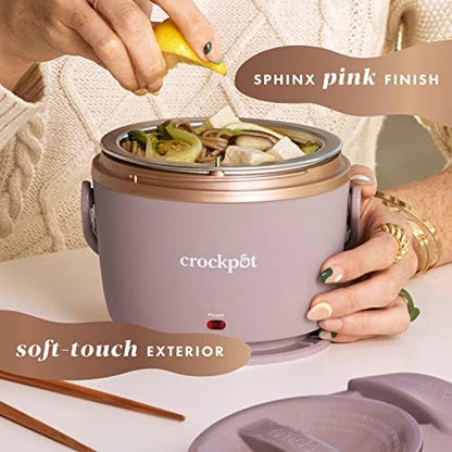 Electric Lunch Box Food Warmer 20oz – Blush Pink - Curated Catalog O6