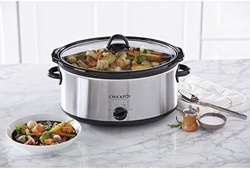7 Quart Oval Manual Slow Cooker – Stainless Steel - Curated Catalog S3