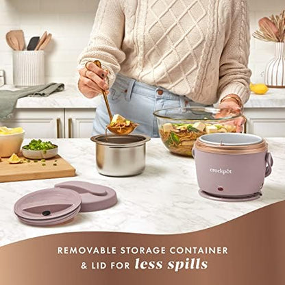 Electric Lunch Box Food Warmer 20oz – Blush Pink - Curated Catalog O6