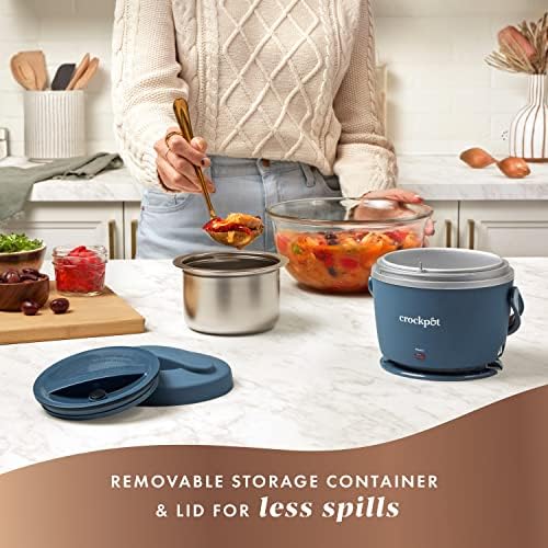Electric Lunch Box Food Warmer 20oz – Faded Blue - Curated Catalog P6