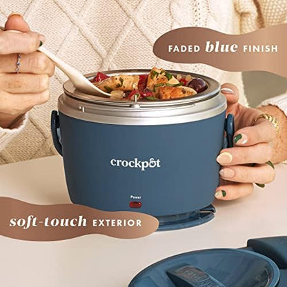 Electric Lunch Box Food Warmer 20oz – Faded Blue - Curated Catalog P6