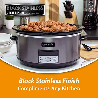 8 Quart Programmable Slow Cooker with Auto Warm - Curated Catalog K6