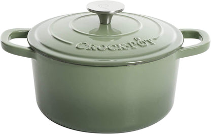 3 Quart Enameled Cast Iron Dutch Oven – Aqua - Curated Catalog E0