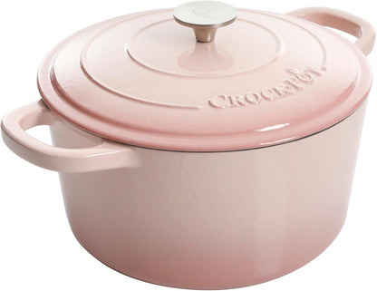 3 Quart Enameled Cast Iron Dutch Oven – Aqua - Curated Catalog E0